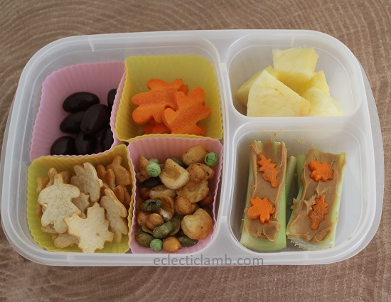 Fall leaves snack lunch