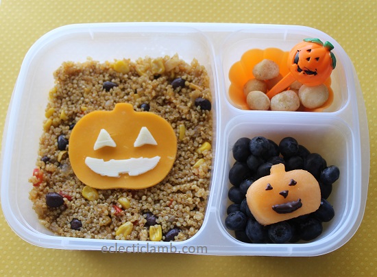 Jack-o-lantern grain lunch
