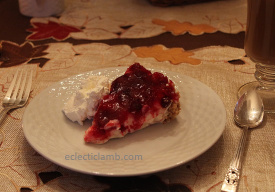 Cranberry Cheesecake Slice