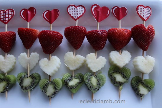 heart fruit kebabs