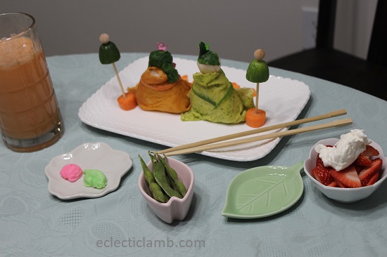 Back of Girls Day Dolls Food