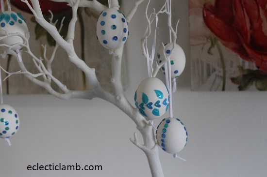 sequin easter egg tree