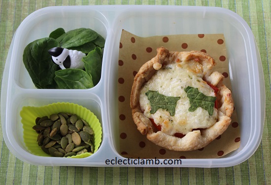 Sheep themed tomato tart