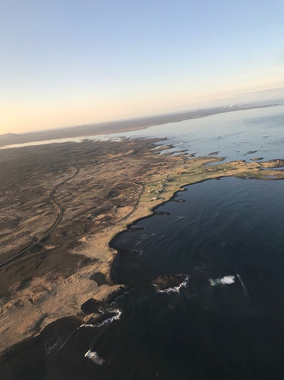 Iceland from plane
