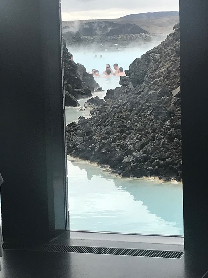 View from Lava Restaurant Blue Lagoon Iceland