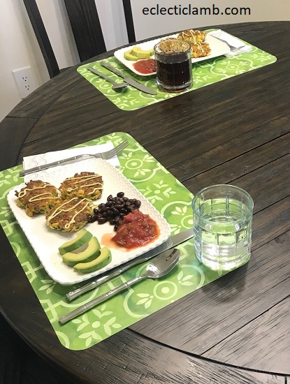 Zucchini Fritter Lunch for 2