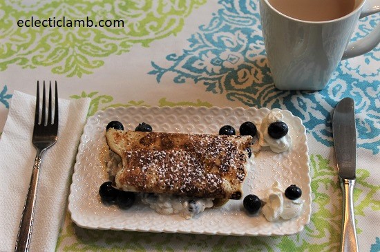 Dads Blueberry Blintzes