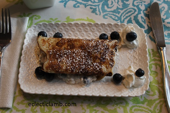 Blueberry Blintzes Breakfast