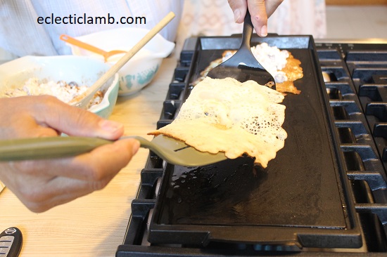 Flipping blintzes last time