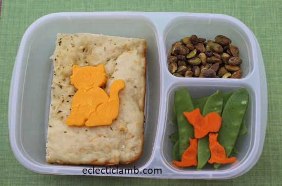 Cat Cheese and Bread Lunch