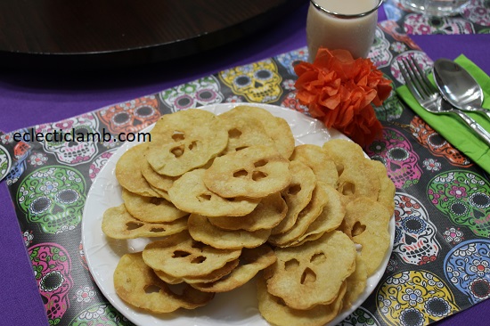 skull tortilla chips