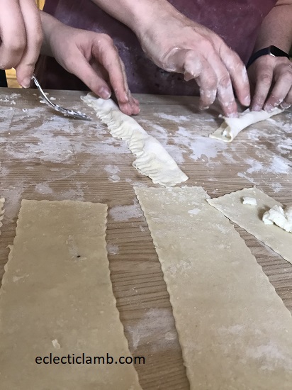 Making Rose Ravioli