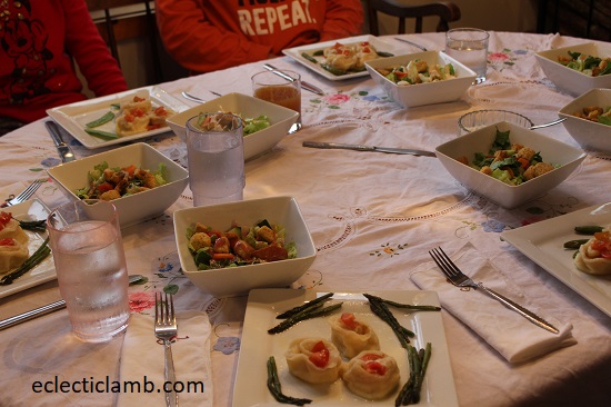 Rose Ravioli Dinner Table