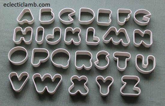 1.5 inch Letters Cookie Cutters