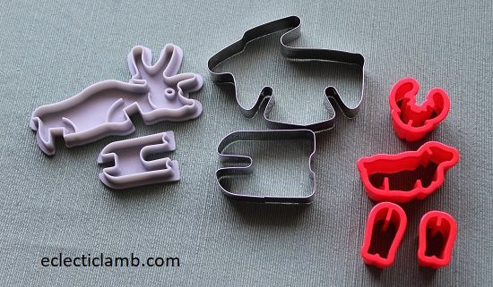3D Reindeer Cookie Cutters