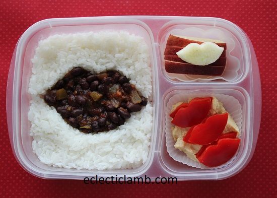 Black Beans Salsa Lips Lunch