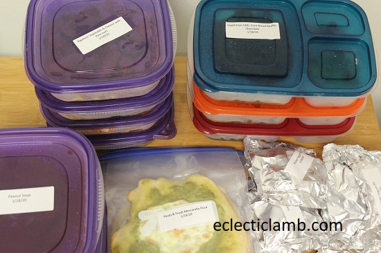 Labeled Freezer Food