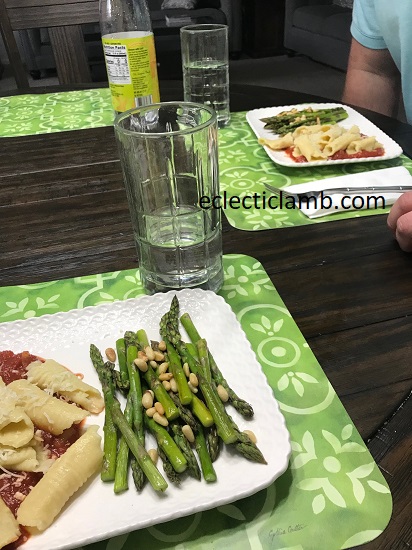 garganelli pasta dinner table