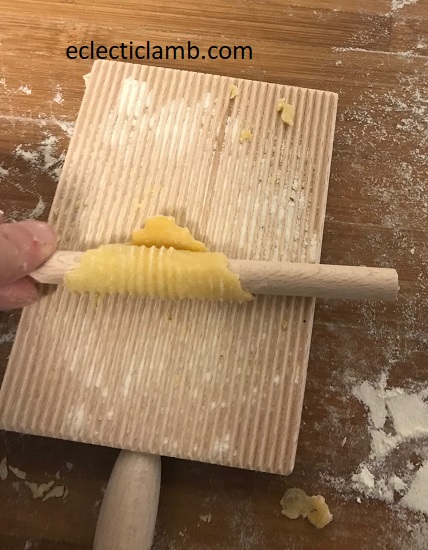 making garganelli pasta