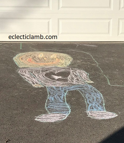 Chalk Art Person