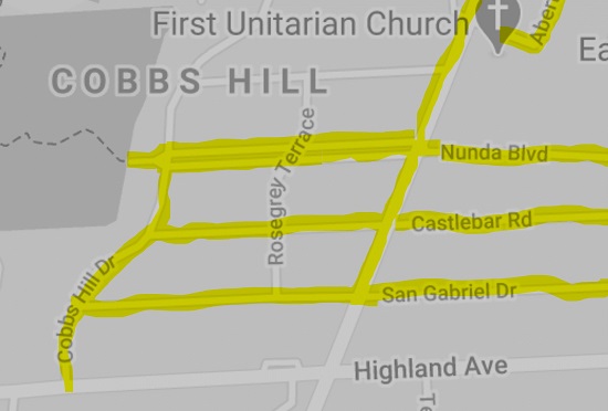 Cobbs Hill Dr to East