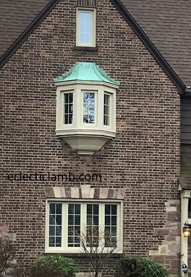 Copper Detail Above Window