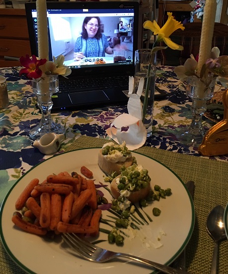 Kathy on Carols computer