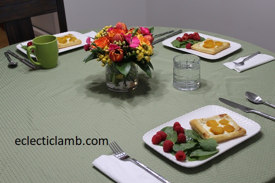 Beet Tarts with Spinach Salad