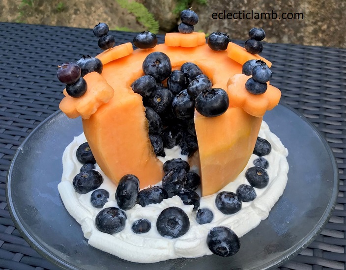 Inside of Melon Cake